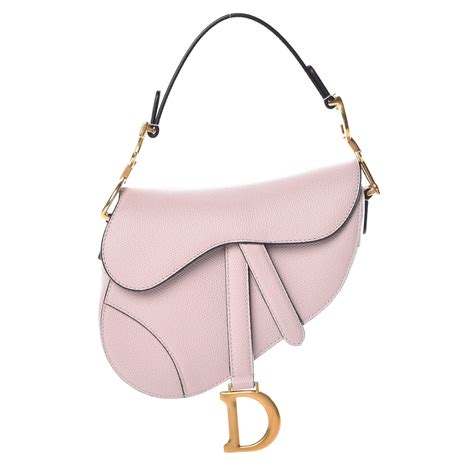 baby pink dior saddle bag